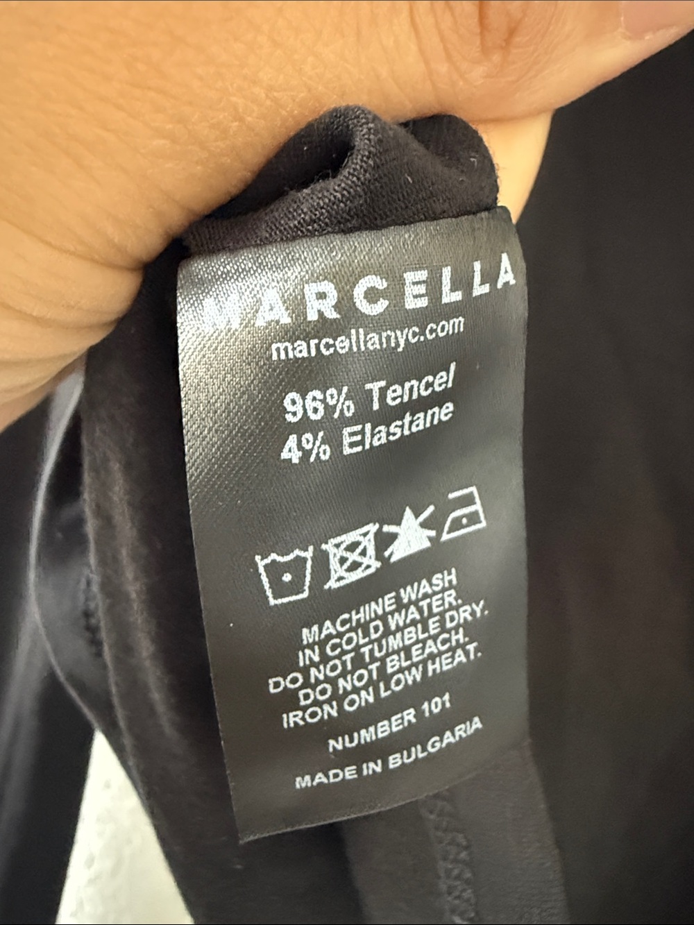 Marcella Turtle neck Black Allegra Cut Out Asymmetrical Jersey Long Sleeve Sm - Picture 6 of 11